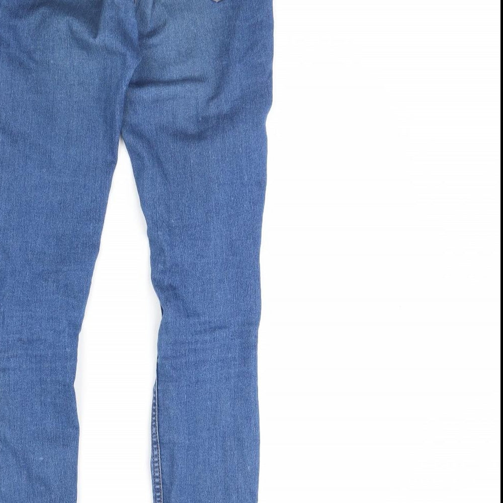 H&M Womens Blue Denim Skinny Jeans Size 8 L28 in