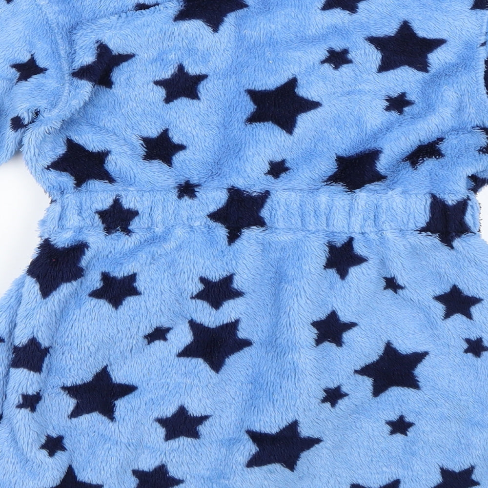 Marks & Spencer Boys Blue Geometric Robe & Gown Set Size 2-3 Years