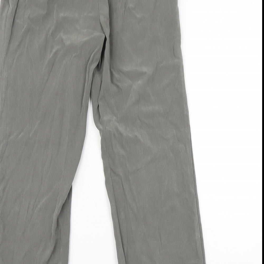 Marks & Spencer Womens Green Trousers Size 12 L28 in