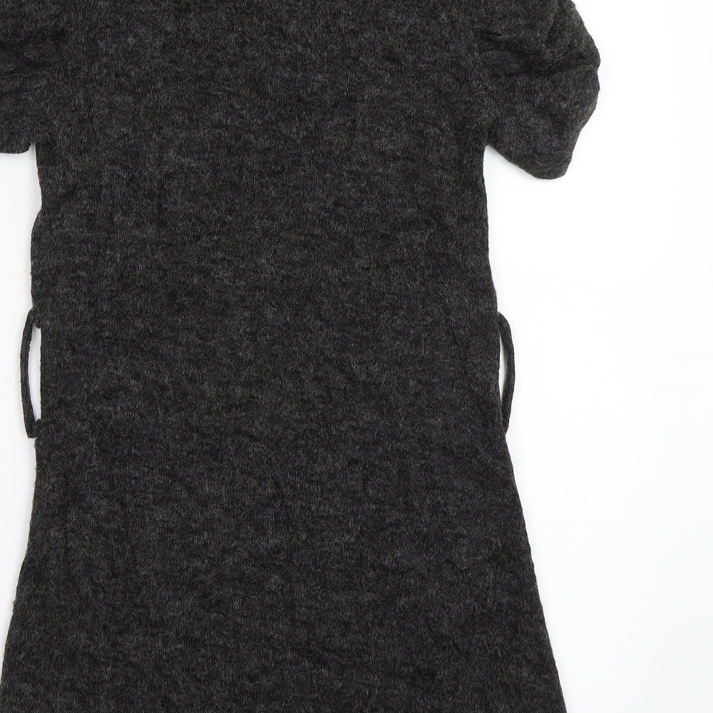 Club L Womens Grey Jumper Dress Size S