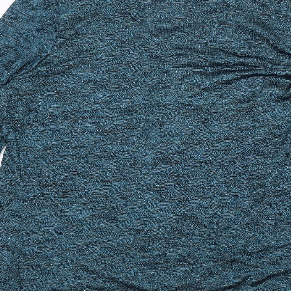 Bali Womens Blue Basic Blouse Size XL