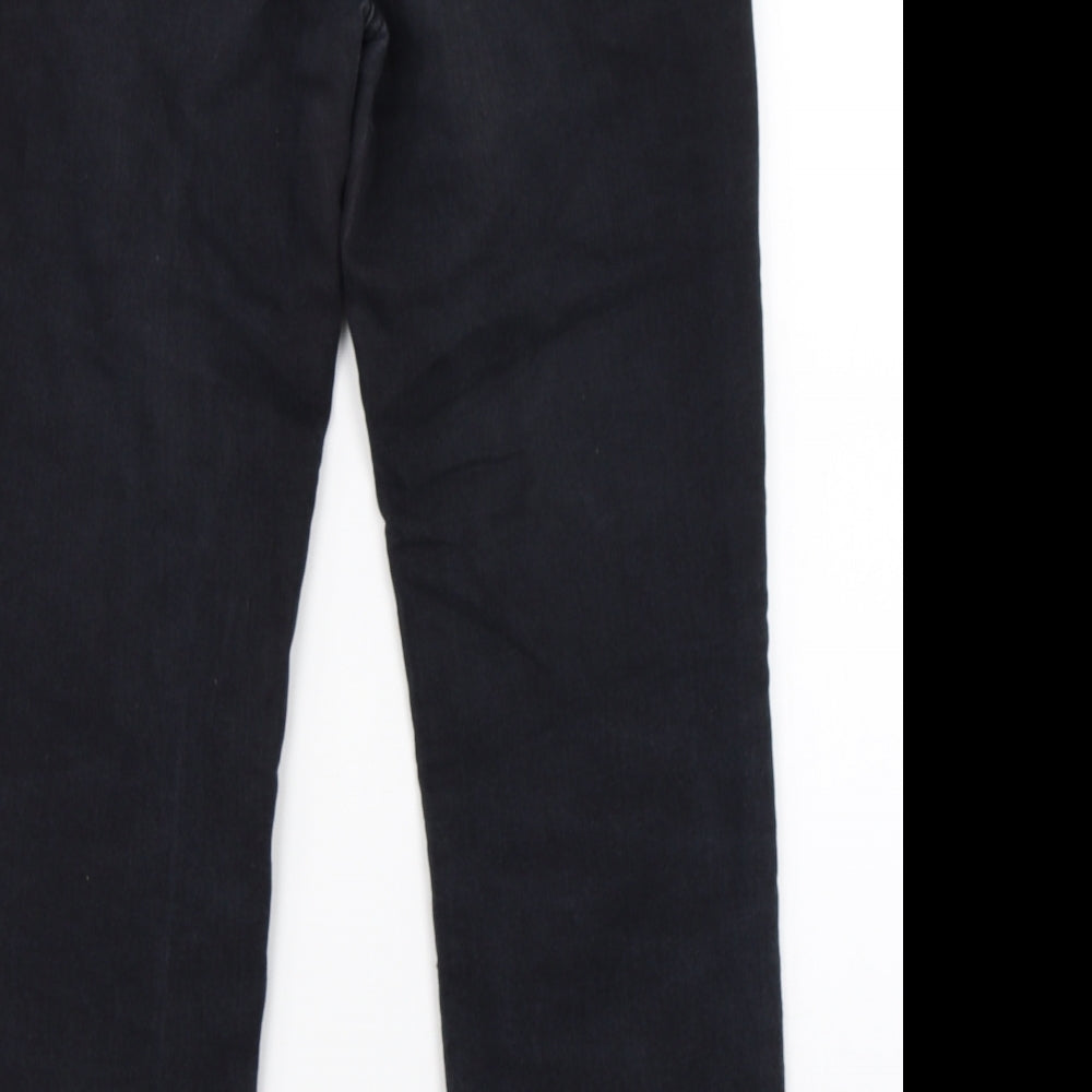 Preworn Womens Black Denim Straight Jeans Size 30 in L28 in