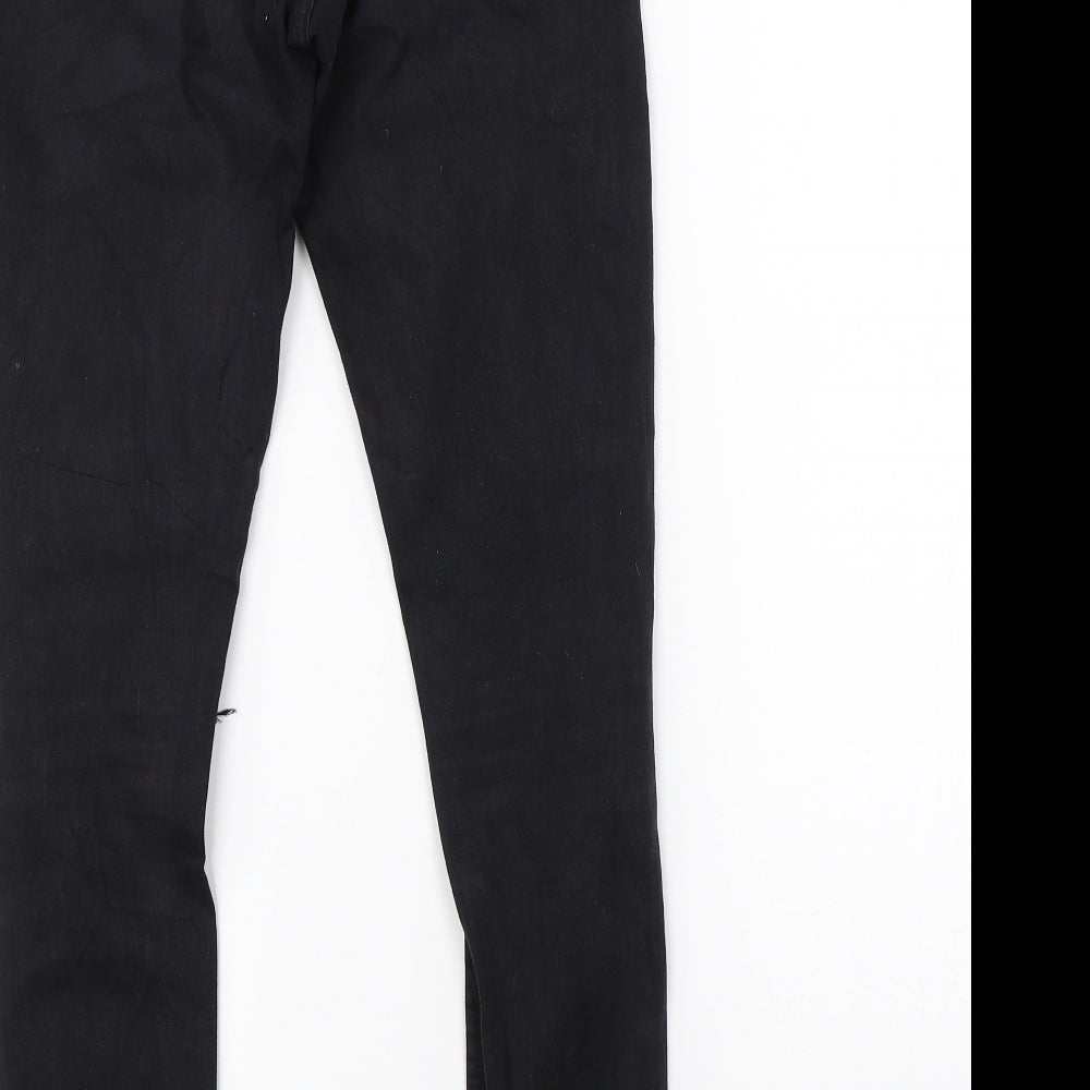 Pull & Bear Womens Black Denim Skinny Jeans Size 10 L27 in