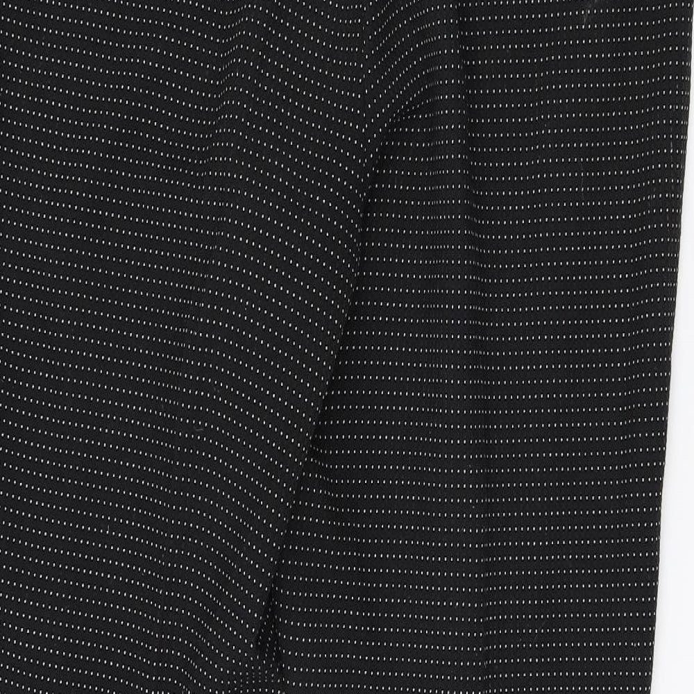 TU Womens Black Polka Dot Dress Pants Trousers Size 14 L24 in