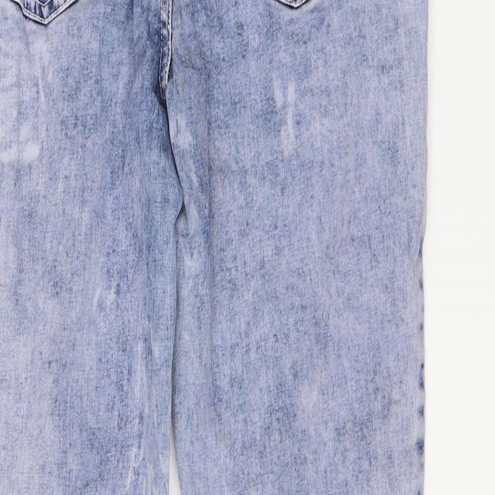 Noisy May Womens Blue Denim Straight Jeans Size 32 L32 in