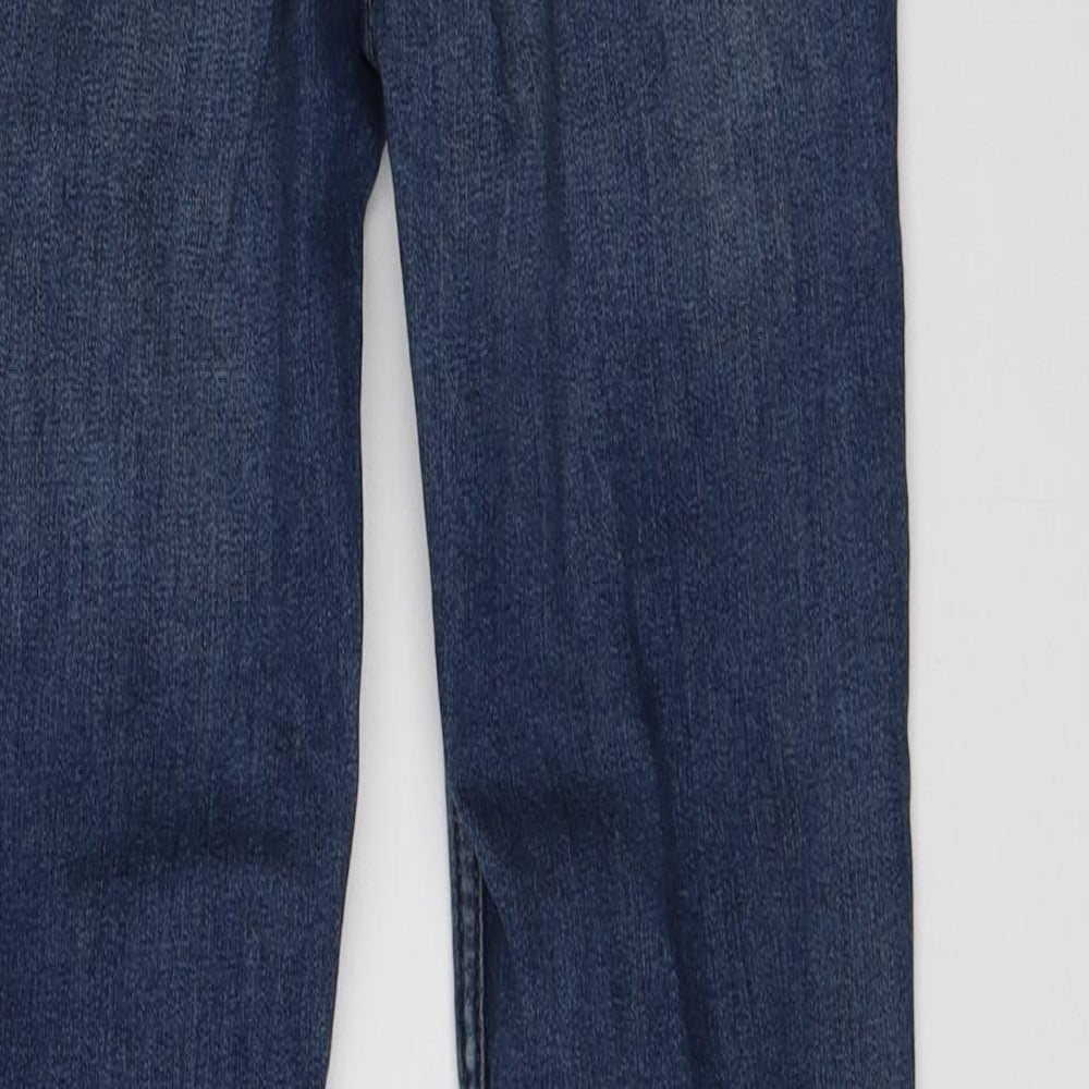 Preworn Womens Blue Denim Straight Jeans Size 6 L29 in