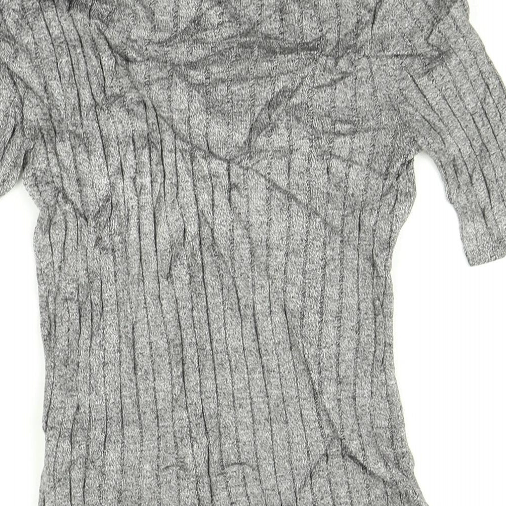 Marks & Spencer Womens Grey Basic T-Shirt Size 8