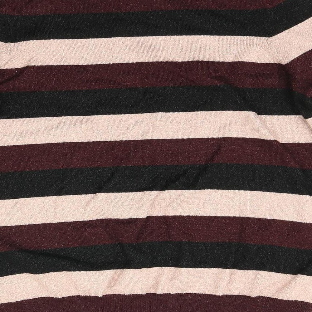 F&F Womens Multicoloured Striped Pullover Jumper Size 12