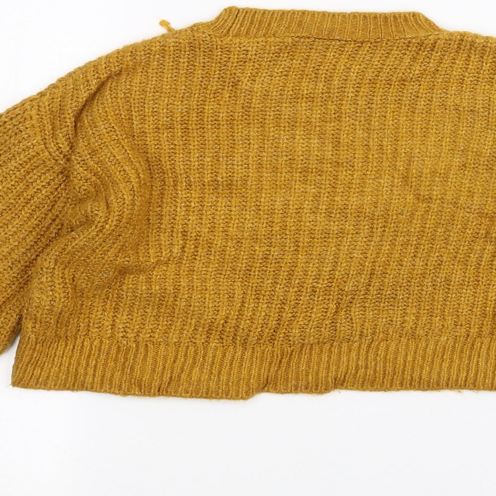 Matalan Girls Yellow Pullover Jumper Size 10 Years