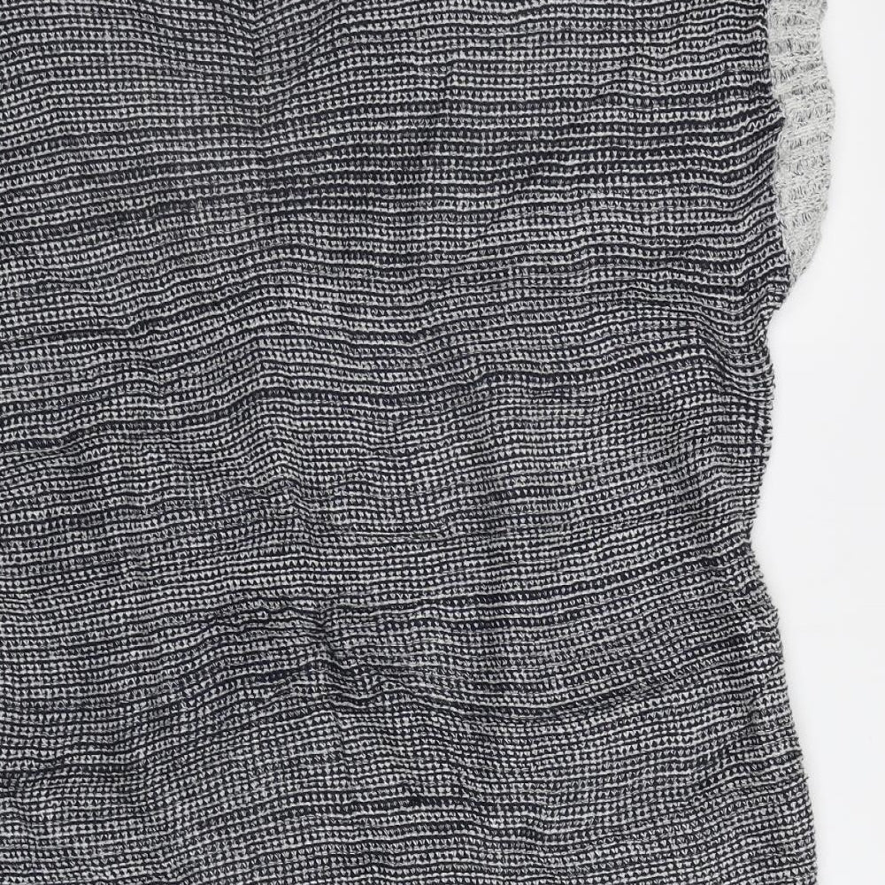 Next Womens Grey Geometric Cardigan Jumper Size 16