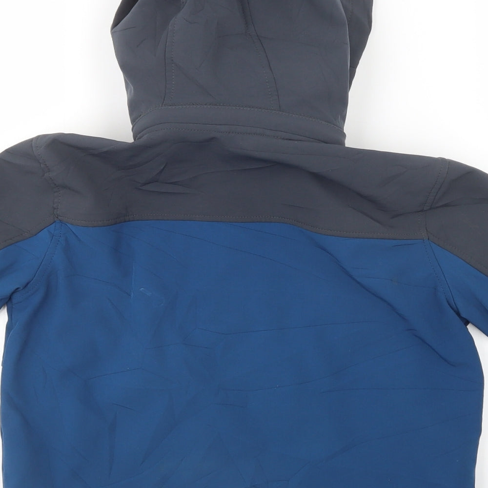 Snozu Womens Blue Rain Coat Coat Size S
