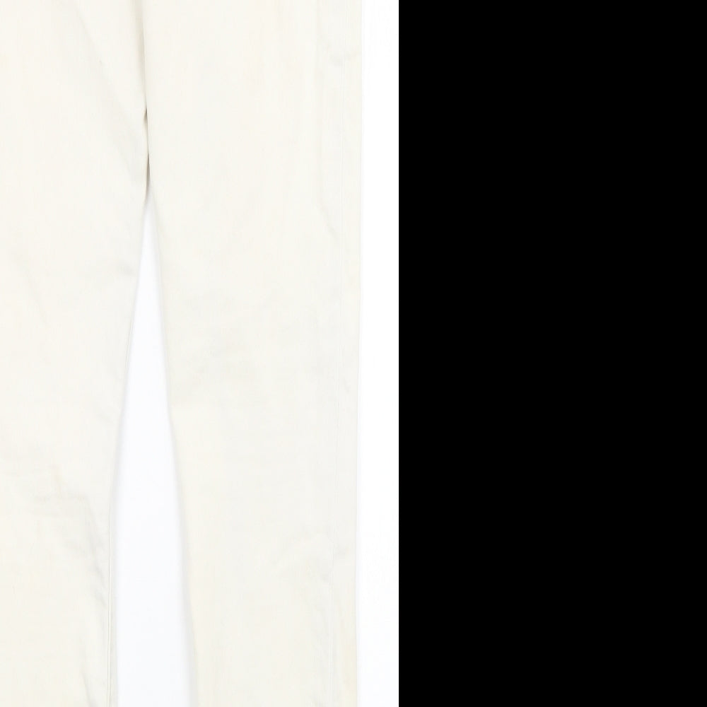DENIM CO Womens White Skinny Jeans Size 14 L29 in