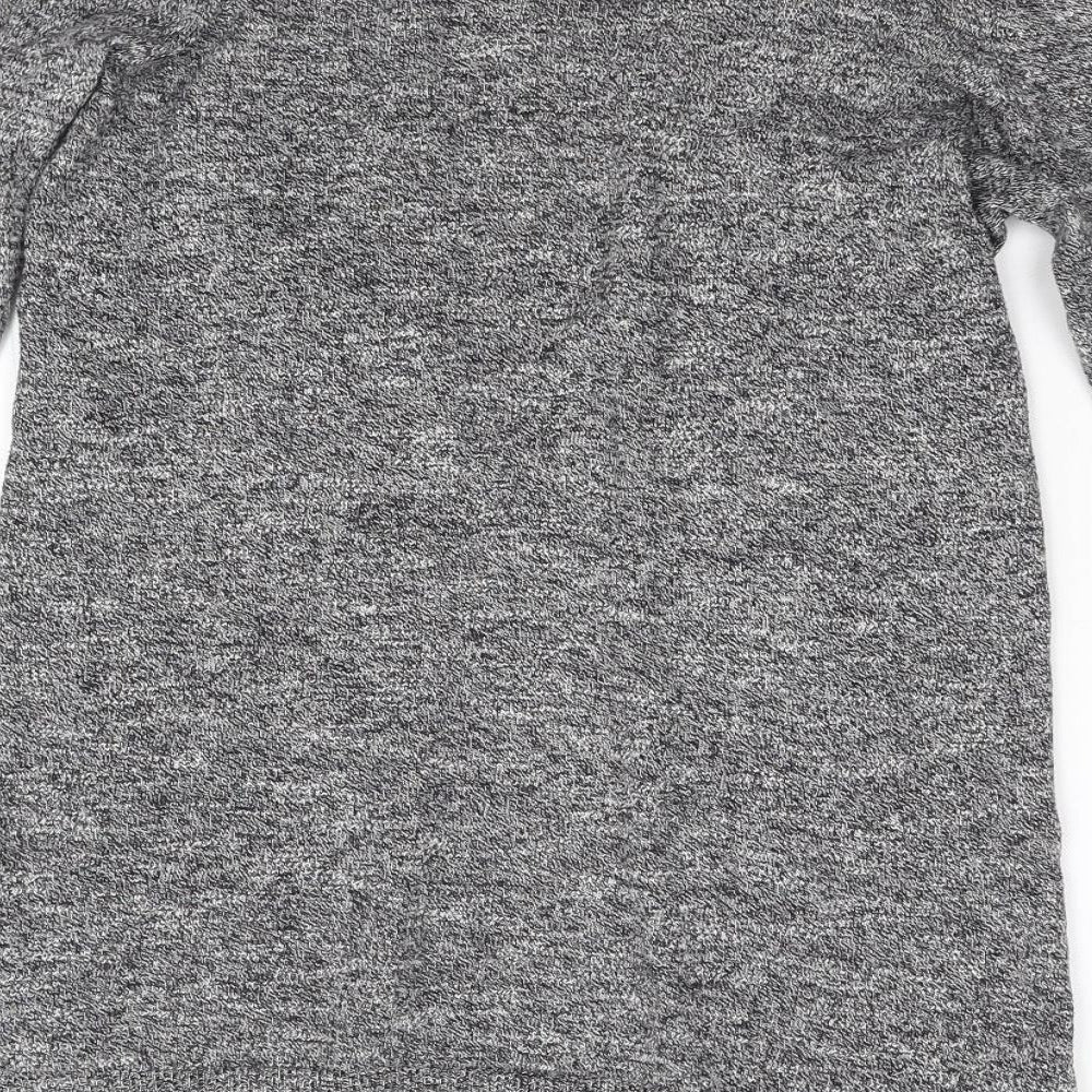 New Look Womens Grey Knit Cardigan Jumper Size 6