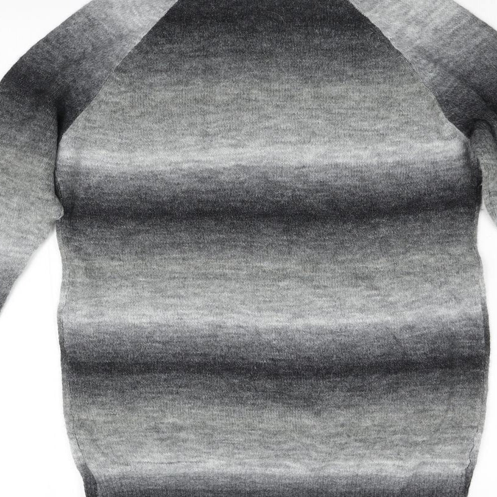 Evie Girls Grey Knit Pullover Jumper Size 12 Years