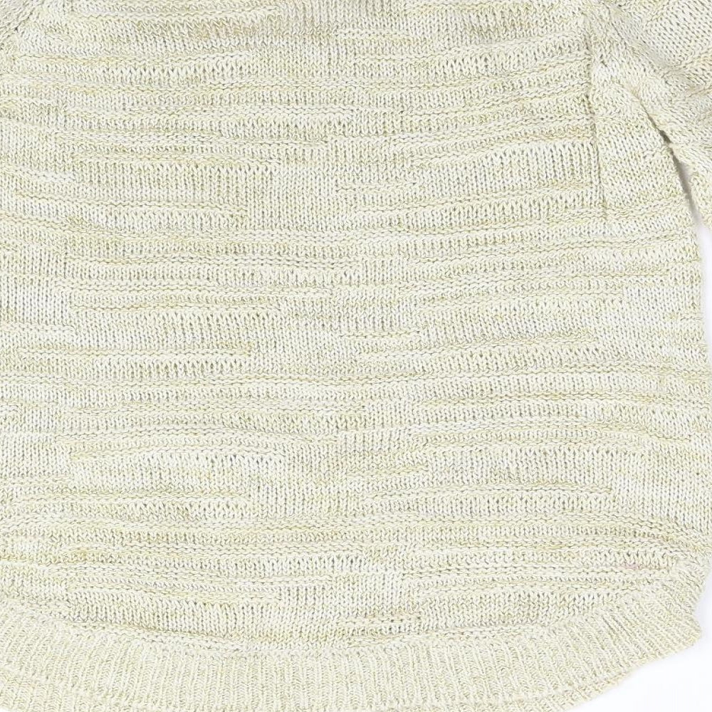 Wallis Womens Gold Knit Pullover Jumper Size S