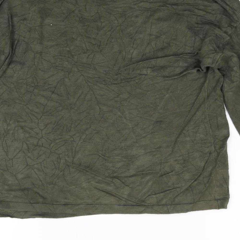 Gerard Darel Womens Green Knit Pullover Jumper Size 2