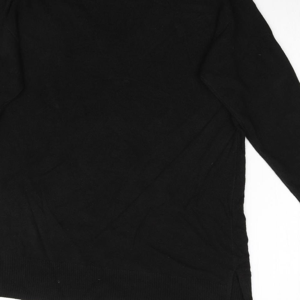 Very Womens Black Knit Pullover Jumper Size 12