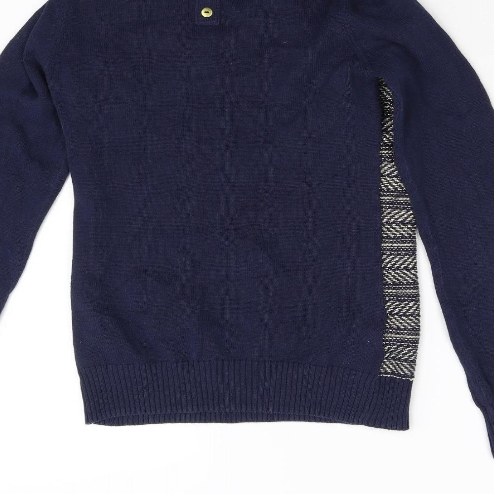 Next Womens Blue Knit Pullover Jumper Size 6