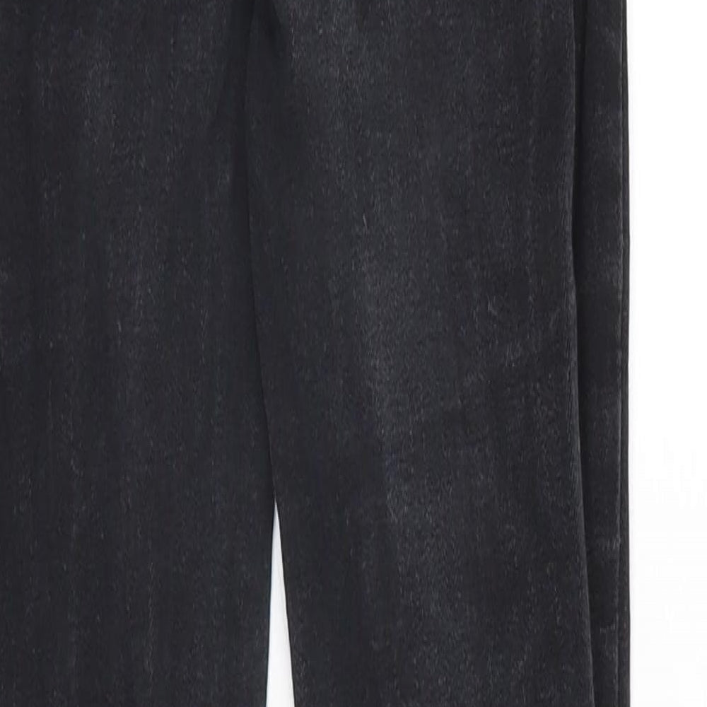Denim Co Womens Black Denim Straight Jeans Size 6 L28 in