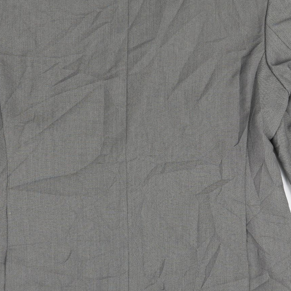 Matalan Mens Grey Check Jacket Blazer Size 44