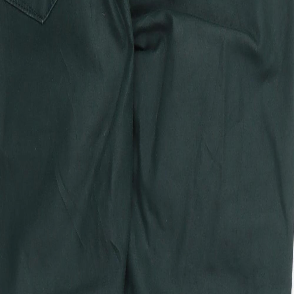 MORE & MORE Womens Green Denim Skinny Jeans Size 12 L30 in
