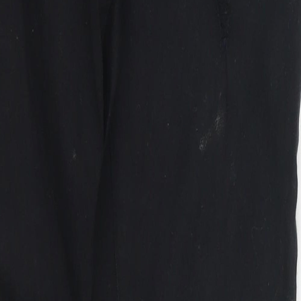 Brand and care label for Denim Co girls’ black denim skinny jeans, size 11-12, years - distressed look