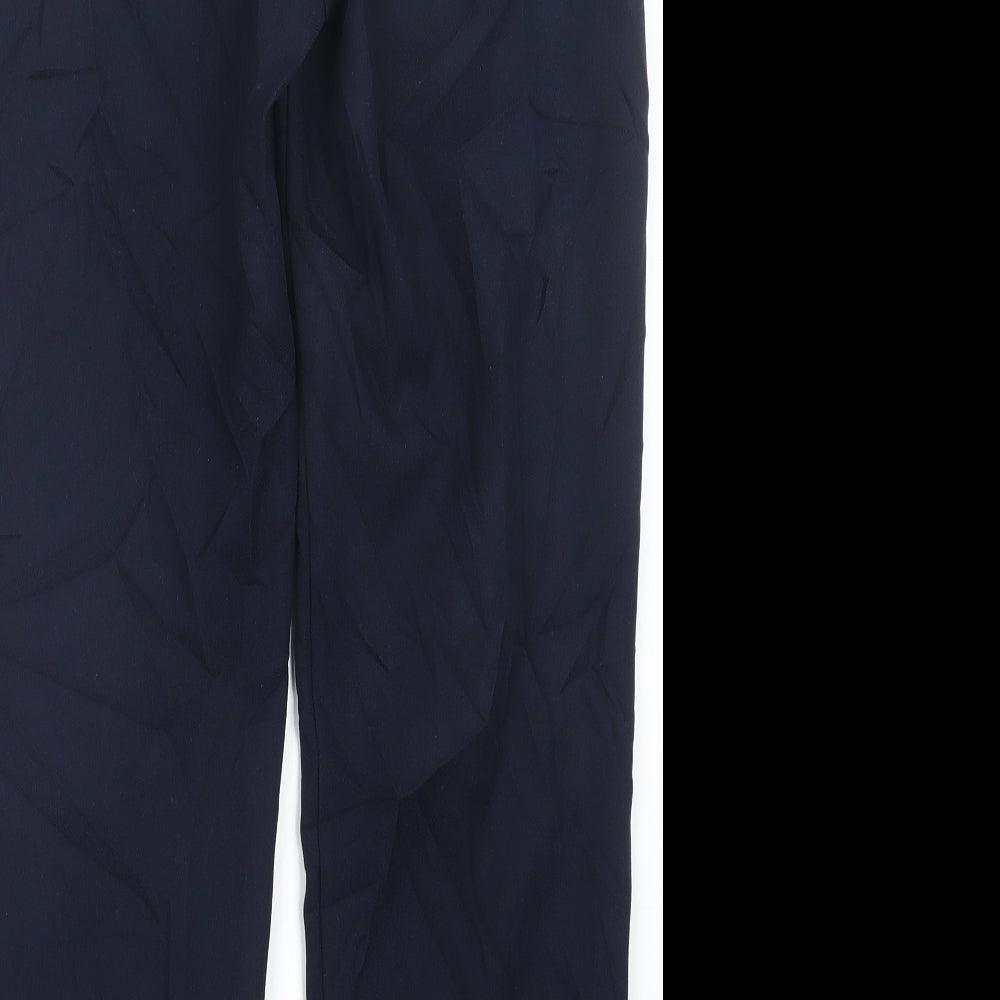 Papaya Womens Blue Trousers Size 10 L27.5 in