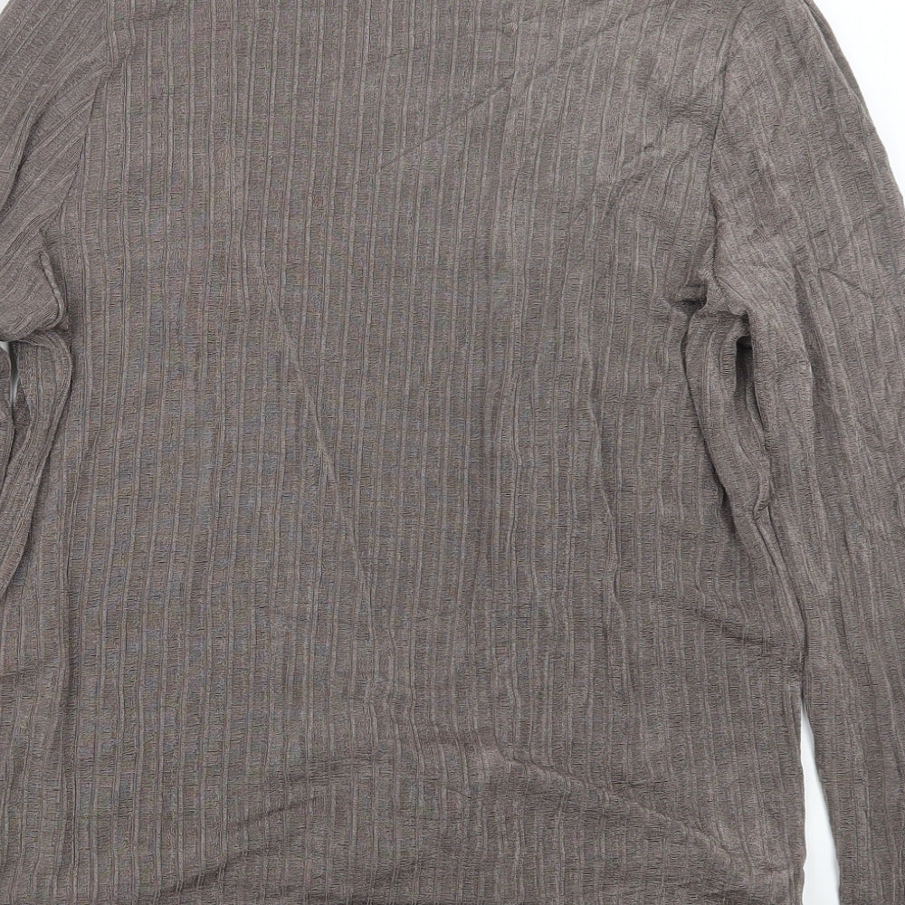 Reflections Womens Brown Cardigan Jumper Size M