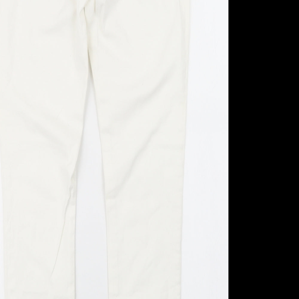 Denim Co. Womens White Denim Jegging Jeans Size 10 L27 in