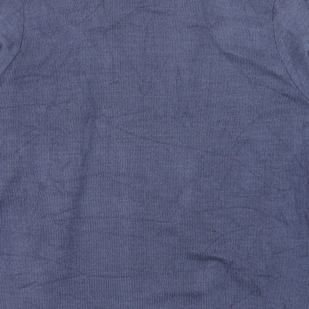 ME Womens Blue Knit Cardigan Jumper Size M