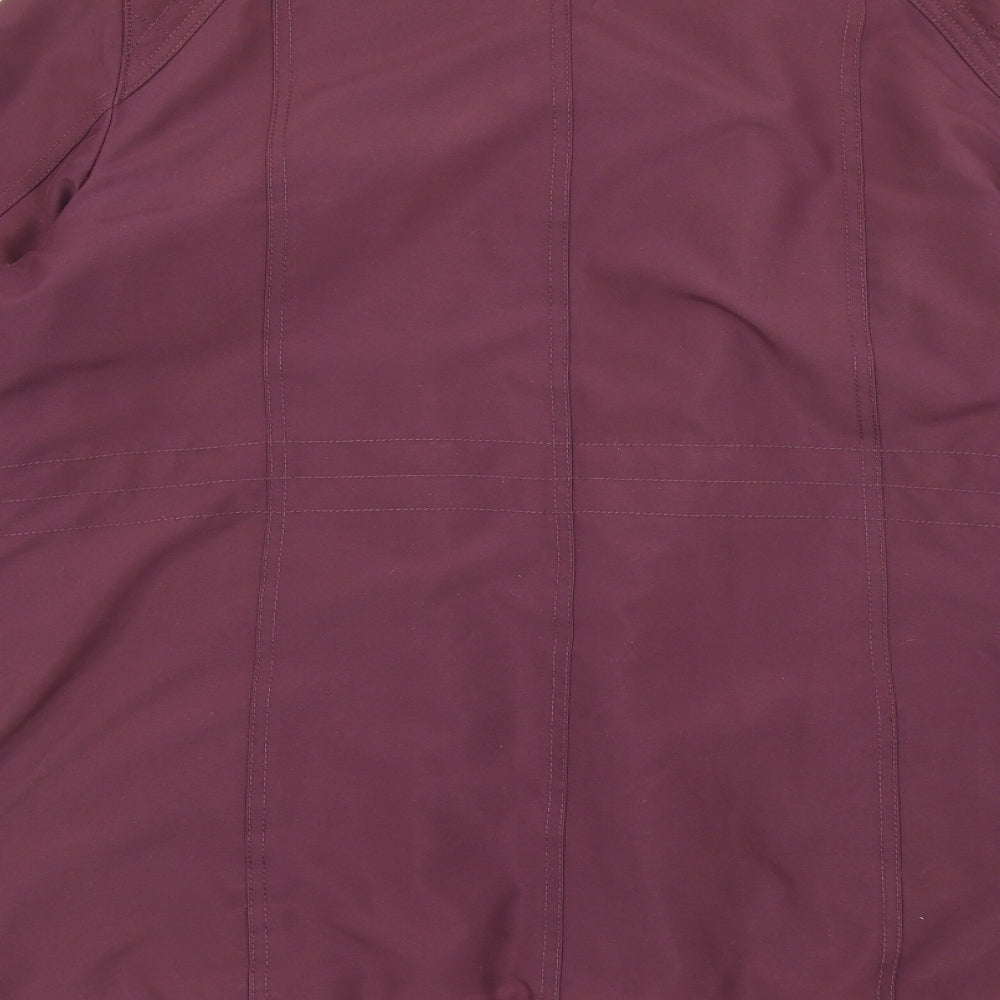Bonmarché Womens Purple Pea Coat Coat Size M