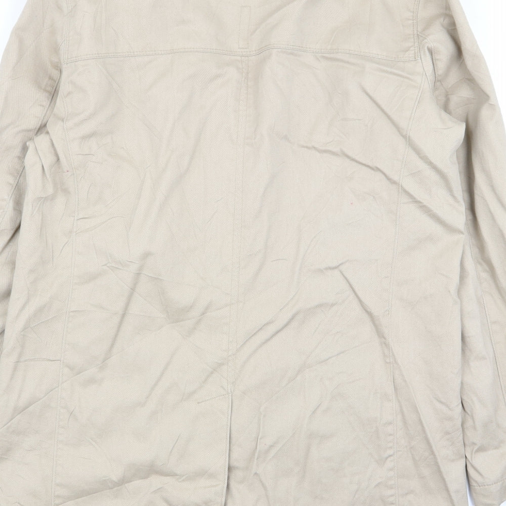 Selected Homme Womens Beige Overcoat Coat Size M