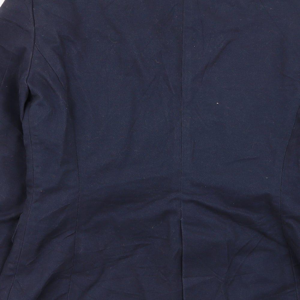 Mango Womens Blue Jacket Blazer Size XS