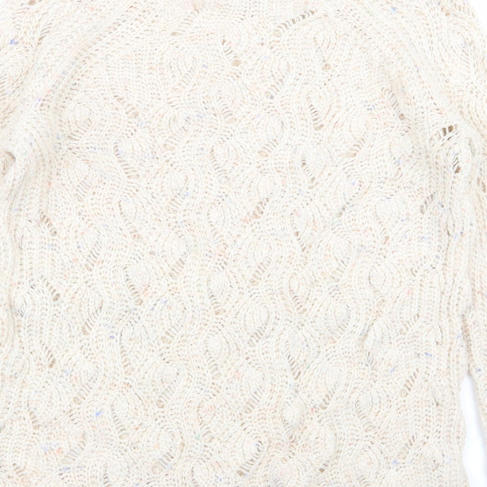 Red Herring Womens Beige Pullover Jumper Size 10