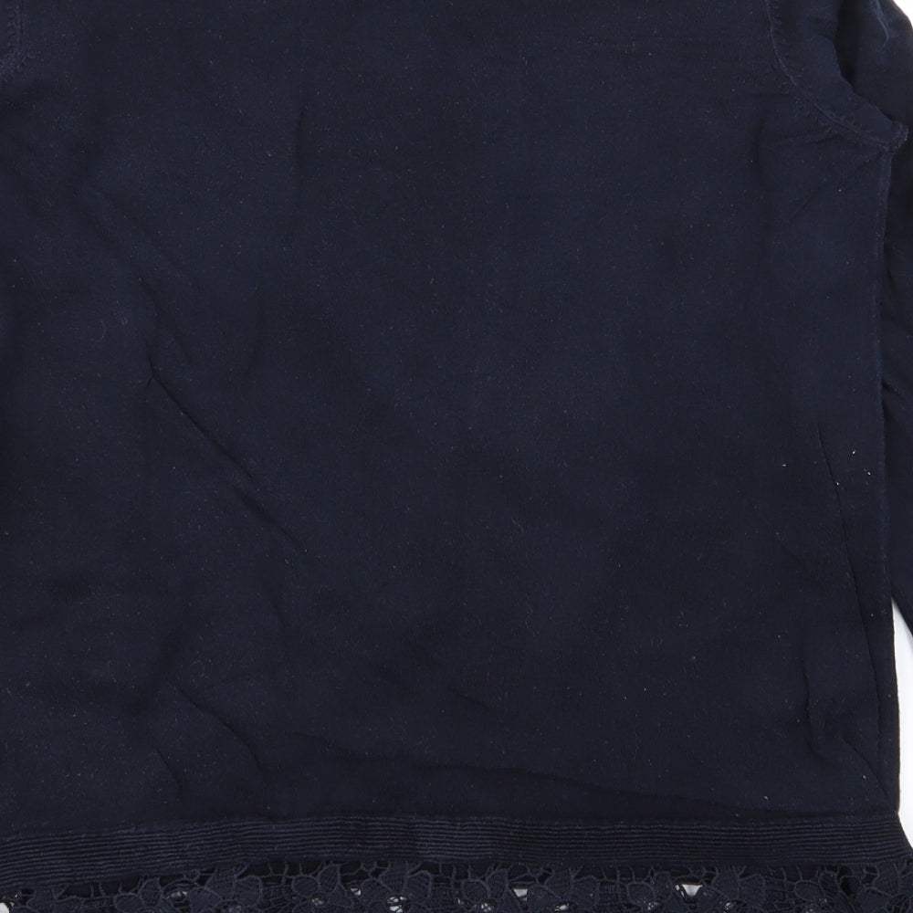 Dorothy Perkins Womens Blue Floral Pullover Jumper Size 10