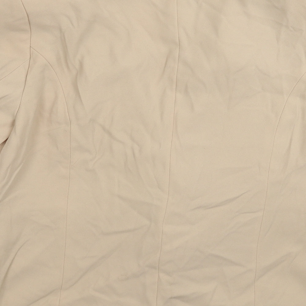 Marks & Spencer Womens Beige Jacket Blazer Size 14