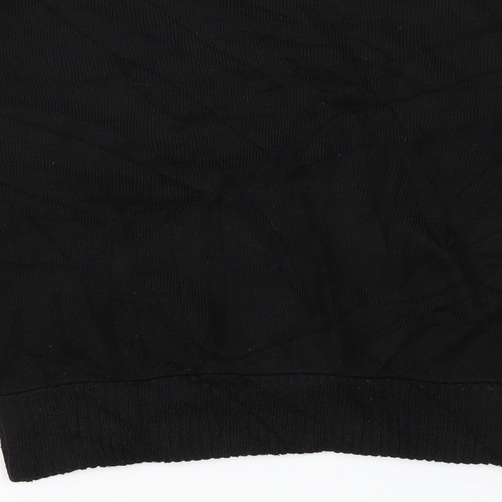 Misspap Womens Black Pullover Jumper Size M