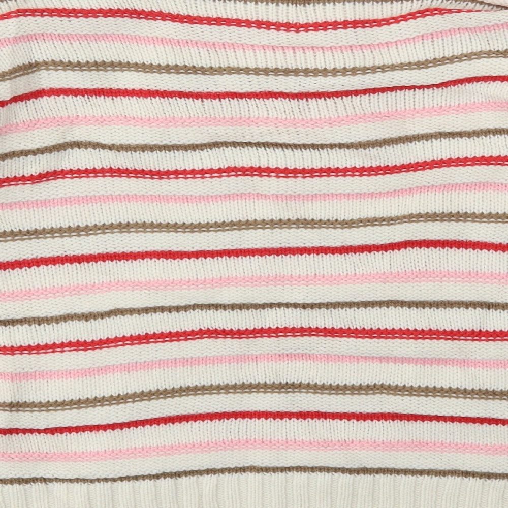 Next Womens Multicoloured Striped Pullover Jumper Size M