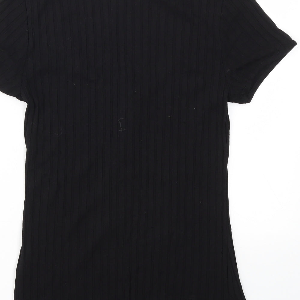 H&M Womens Black Basic T-Shirt Size M