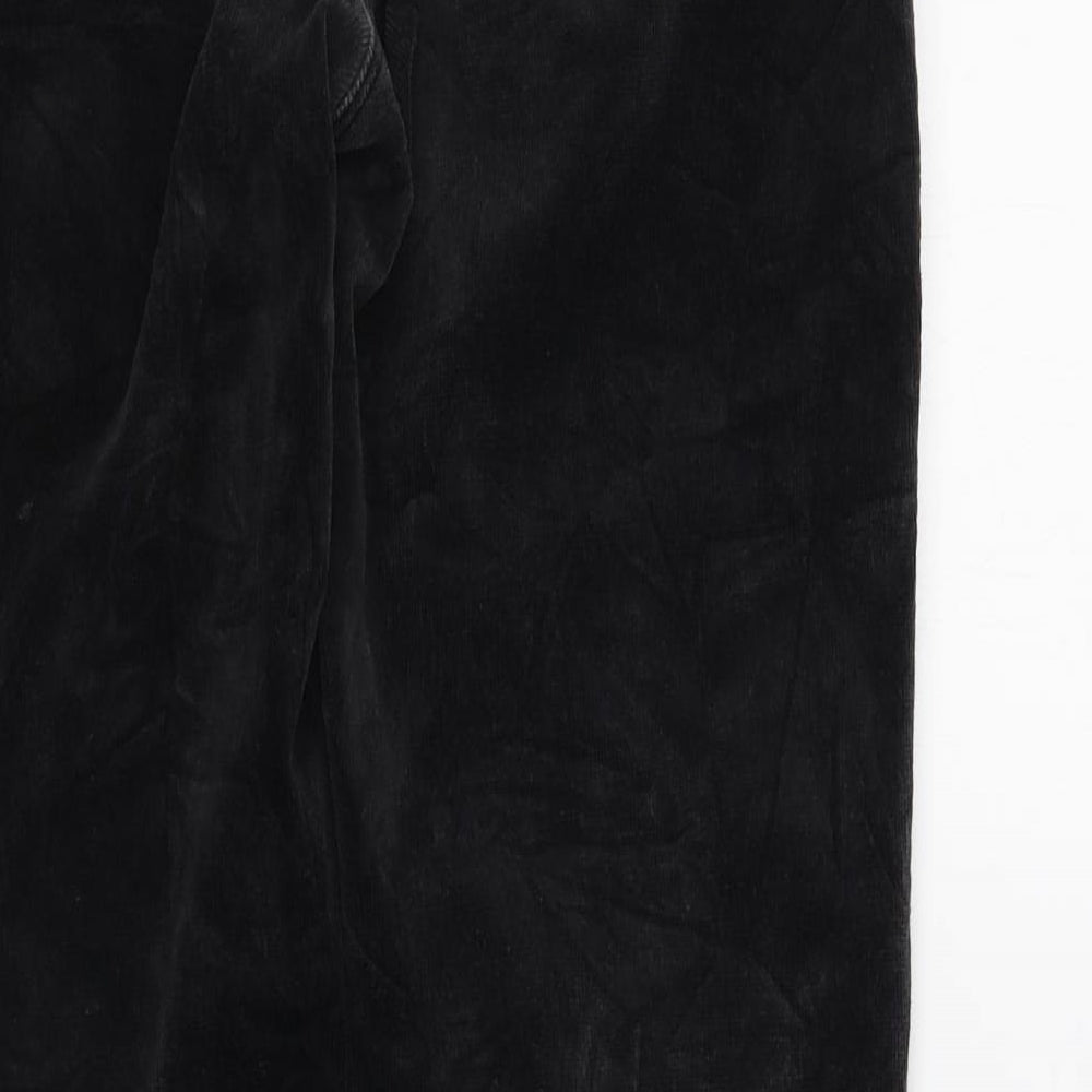 JEFF&CO Womens Black Trousers Size 12 L30 in