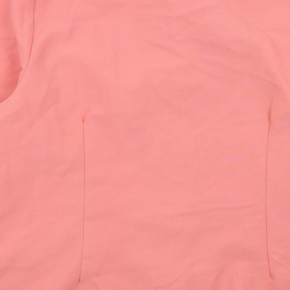 Preworn Womens Pink Jacket Blazer Size 18
