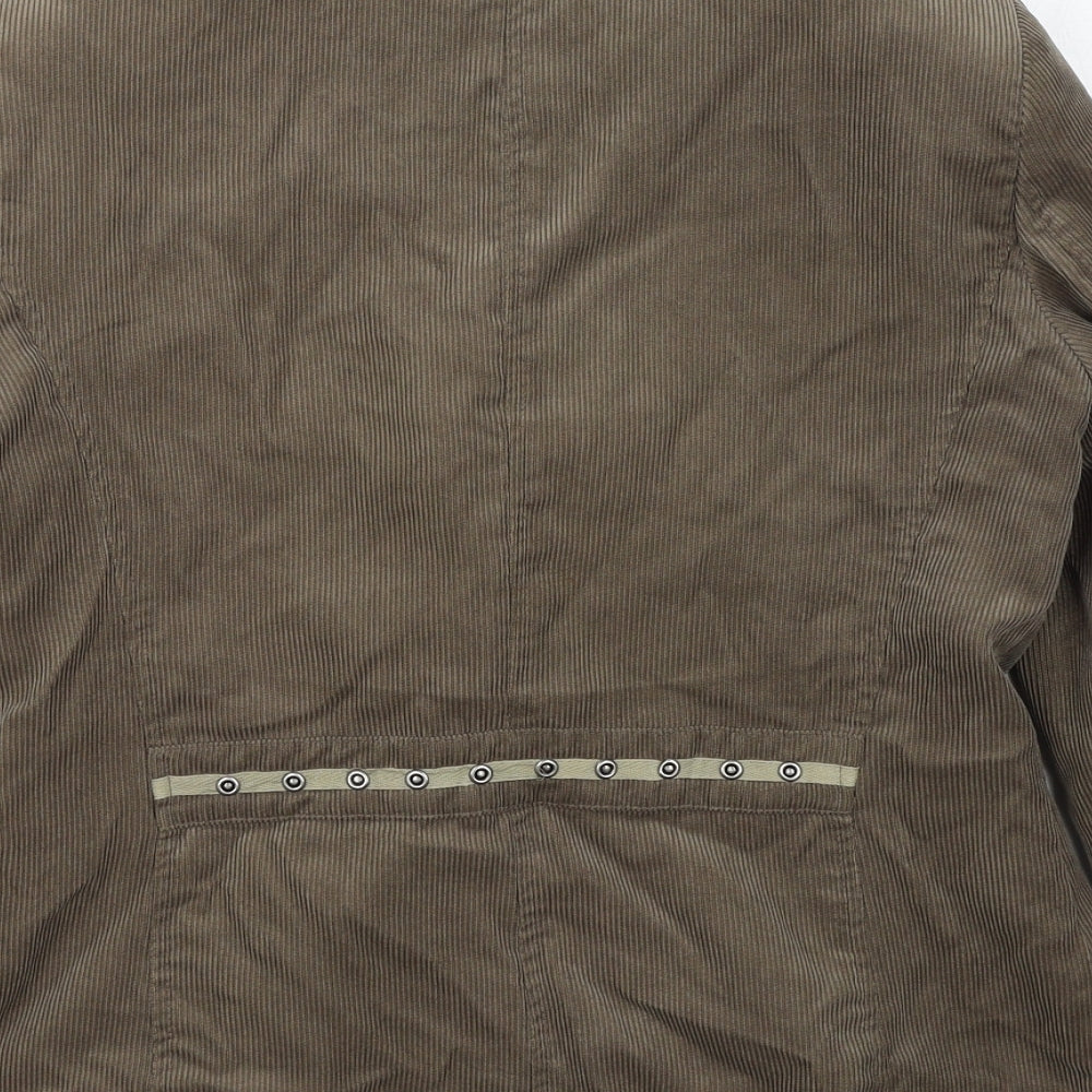 Klass Womens Brown Jacket Blazer Size 14