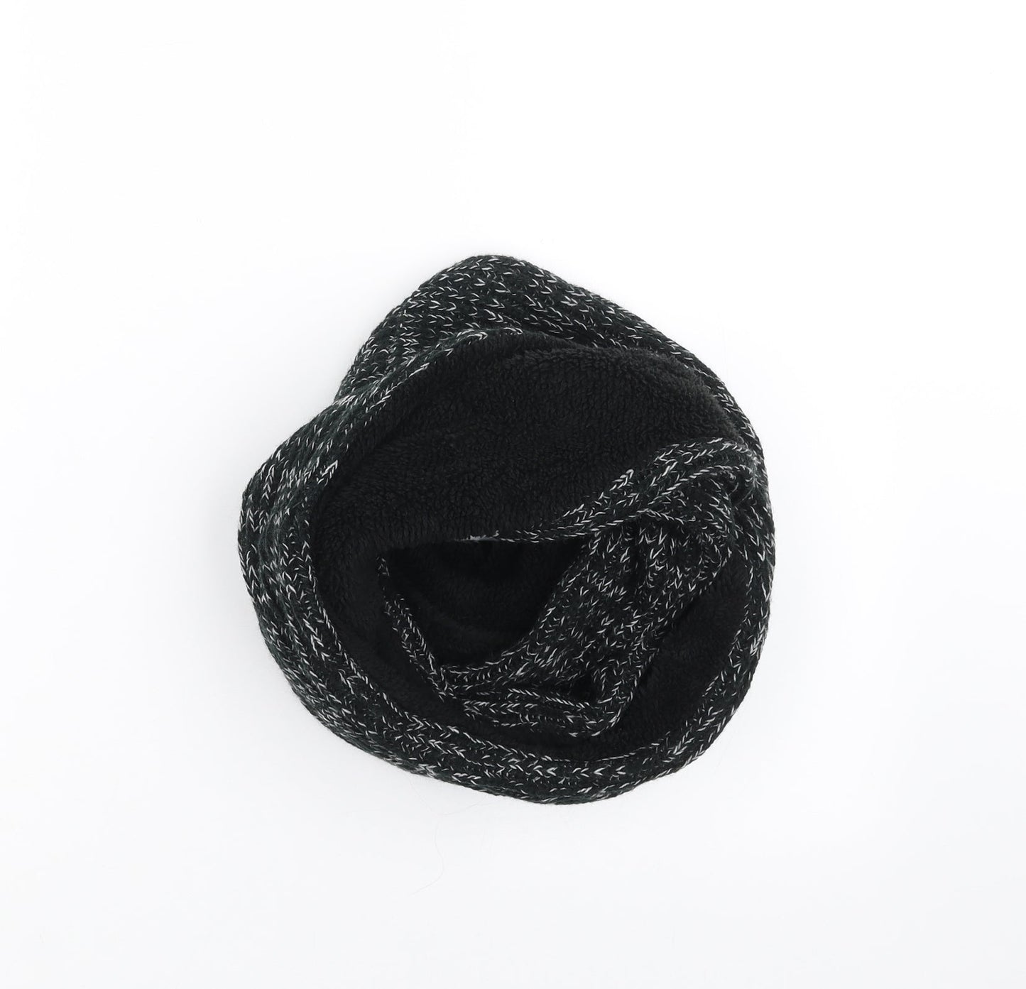 Maine New England Unisex Black Scarf - fleece lined loop scarf