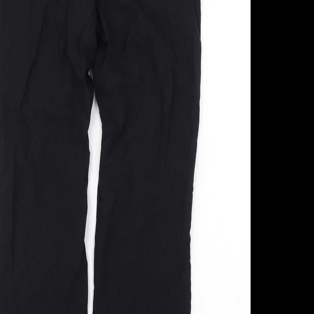Papaya Womens Black Trousers Size 14 L26 in