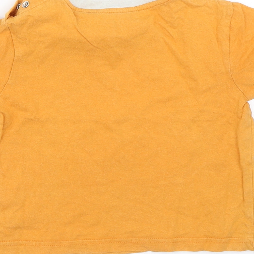 Preworn Baby Yellow Basic T-Shirt Size 18-24 Months - Crocodiles