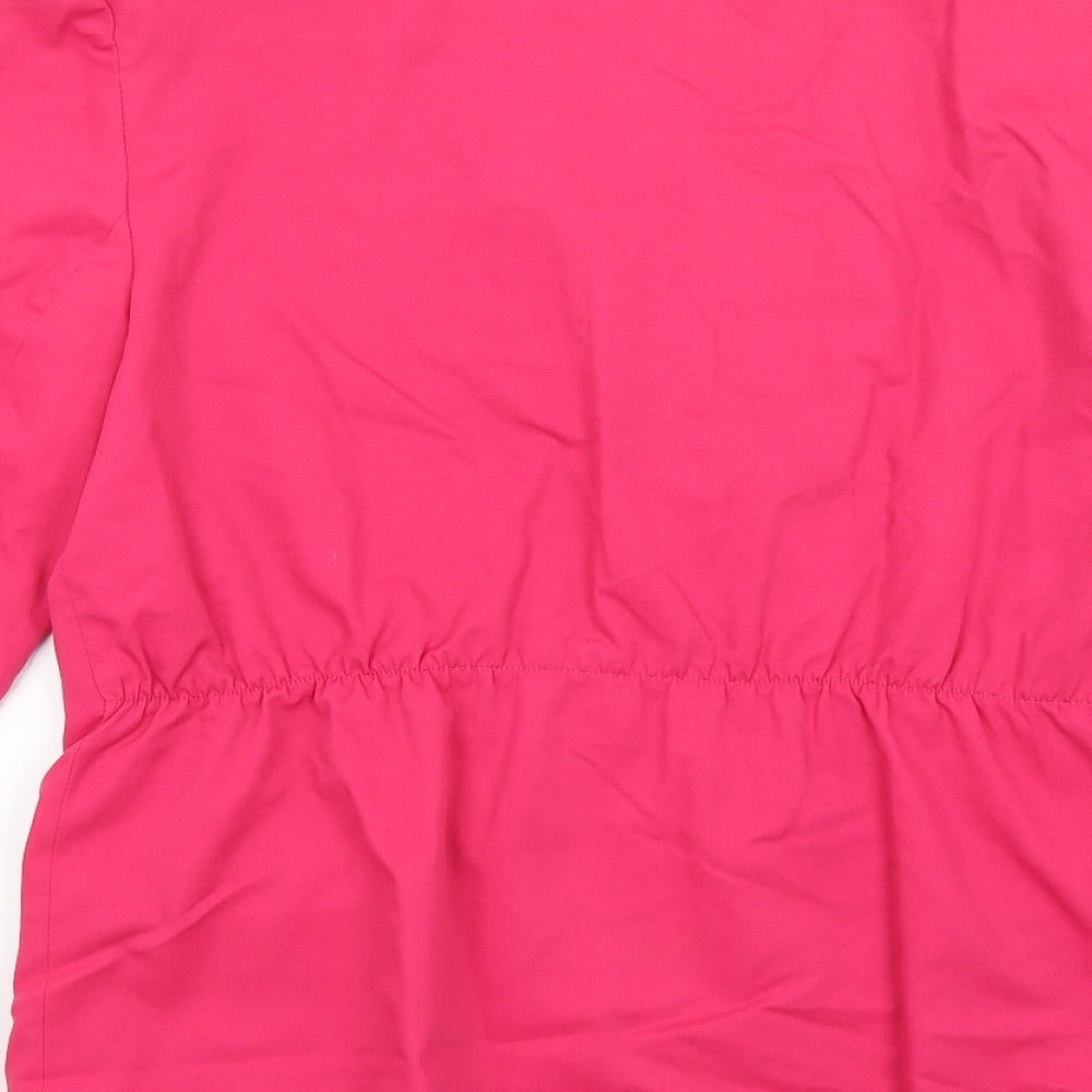 My Look Womens Pink Jacket Blazer Size 10