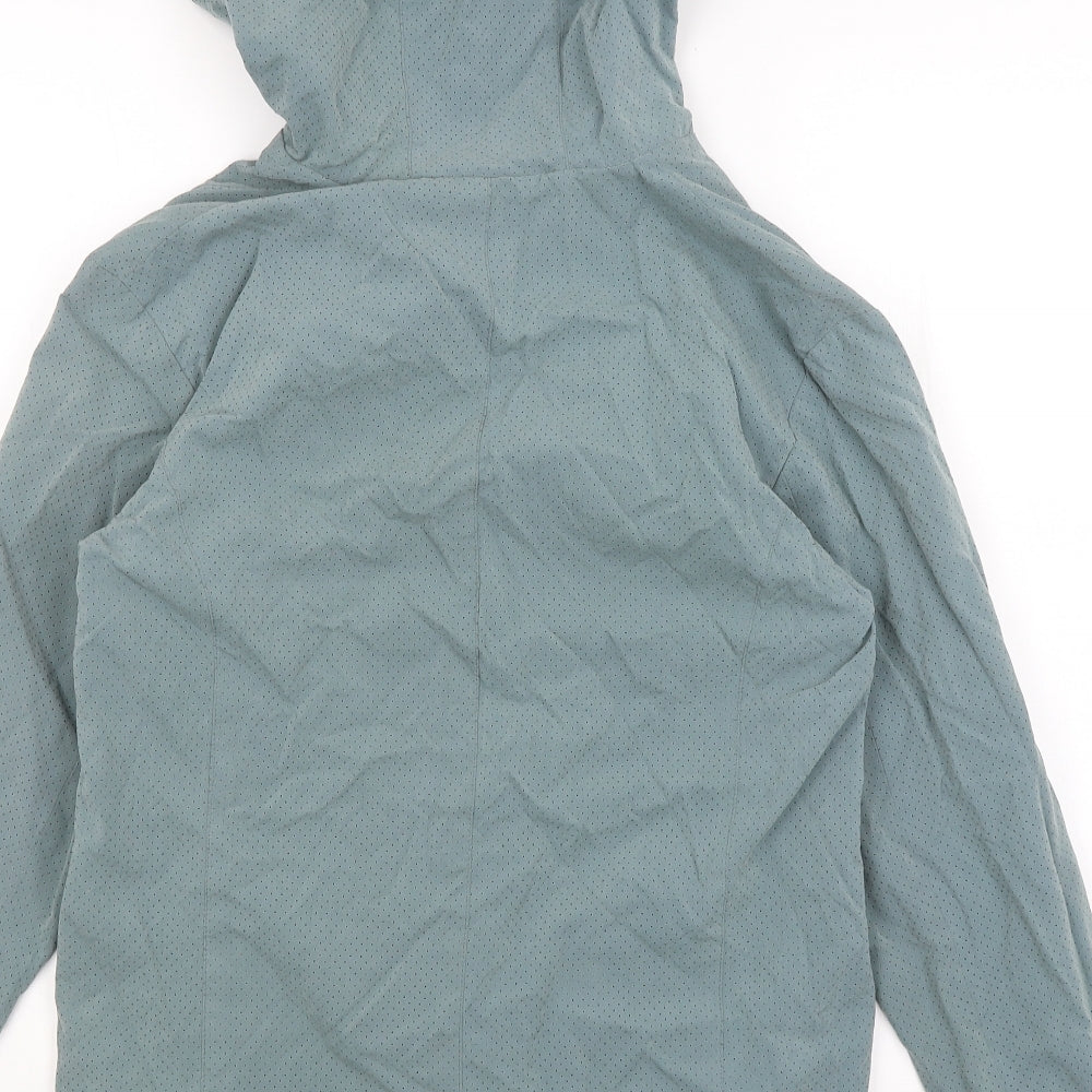 Astraka Womens Blue Rain Coat Coat Size S