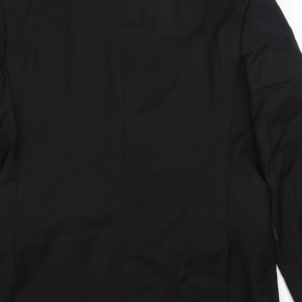 Taylor & Quiff Mens Black Jacket Blazer Size L