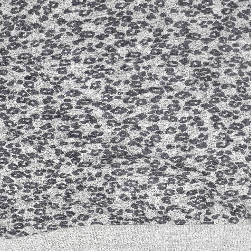 Next Womens Grey Animal Print Pullover Jumper Size M