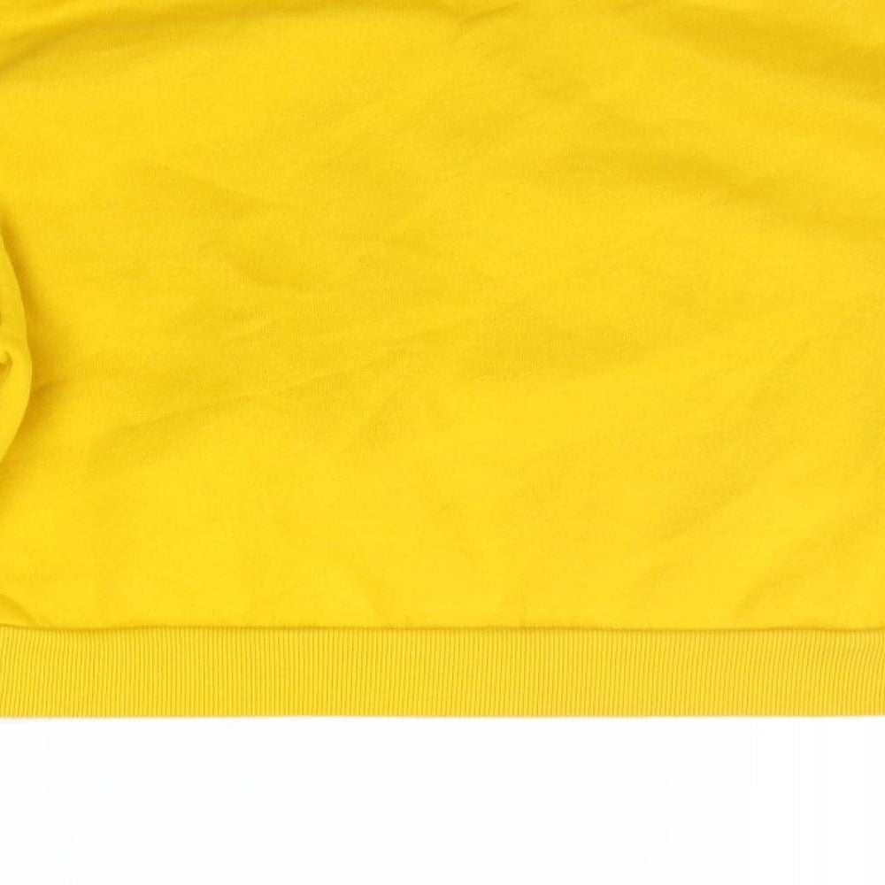 Divided Womens Yellow Pullover Jumper Size M